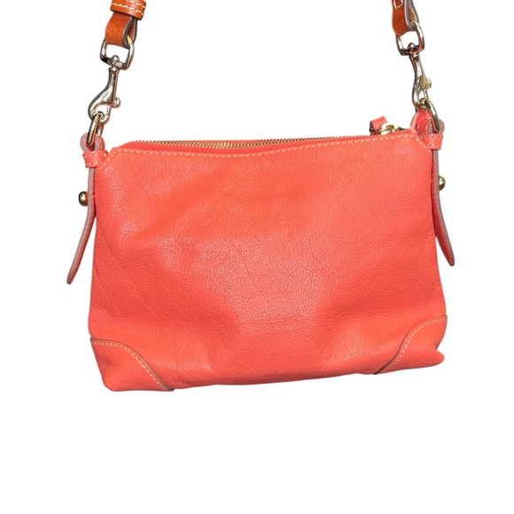 Dooney & Bourke Pebble Grain Small Kiley Hobo Crossbody Bag in Coral | EUC - Picture 4 of 12